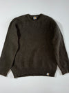 Carhartt | Olive Brown Chunky Rib Knit Sweater – Raglan Sleeve | (M)