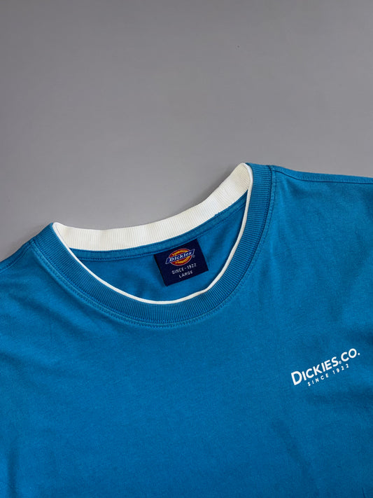 Dickies | Blue Ringer Logo T-Shirt (L)