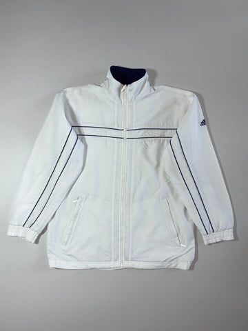 Adidas Vintage Track Jacket – White/Navy (M)