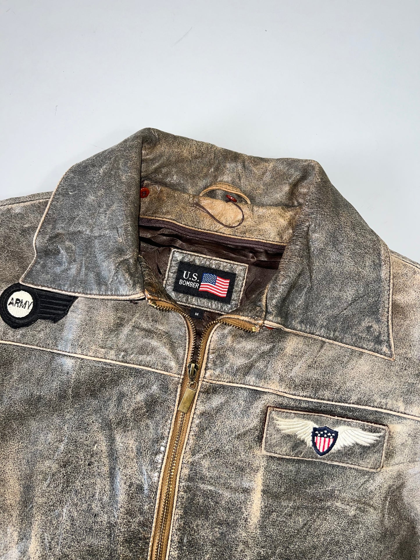 ZRare Vintage Us Air Force Original Leather (L)