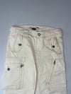 Ralph Lauren Y2K Cream Multi-Zip Utility Cargo Pants (W:30) )L:41)