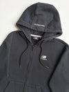 New Balance Essential Black Zip Hoodie – Embroidered Logo | (M)