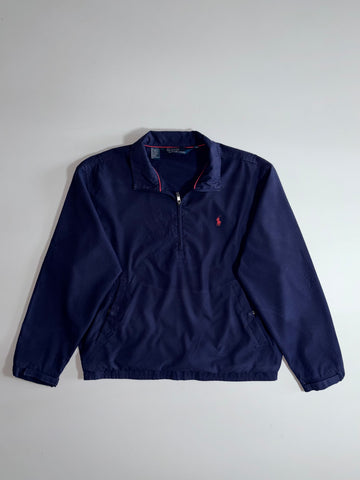 Polo Ralph Lauren Half-Zip Pullover Jacket Navy Mesh lined (L/XL)