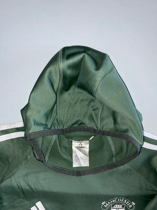 Adidas x Manchester United | AON Climawarm Training Hoodie | Olive Green (L)