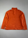 Polo by Ralph Lauren Burnt Orange Quarter-Zip Waffle Knit Pullover | (XL)
