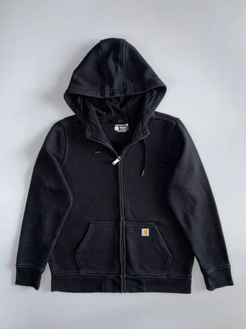 Carhartt | Relaxed Fit Zip-Up Hoodie | Washed Black ( L)
