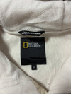 National Geographic | Cream Sherpa Zip-Up Hoodie | (S)