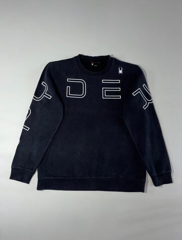 Spyder Graphic Crewneck Sweatshirt – Black (XL)