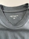 Carhartt WIP American Script Tee – Charcoal Embroidered Logo (M)