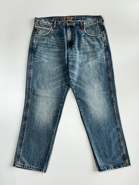 Wrangler Vintage Wash Premium Bootcut Denim Jeans (W:36 | L:40)