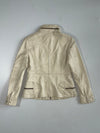 Vintage New Win Cream Leather Utility Jacket Women’s (XS)