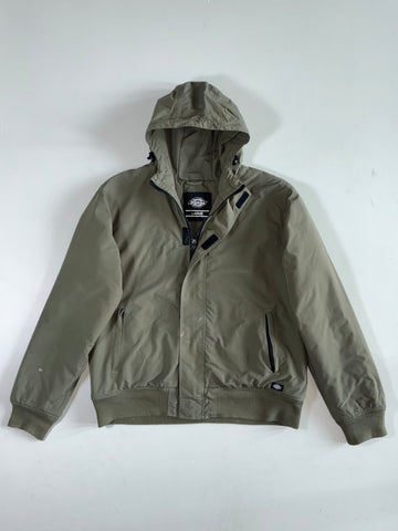 Dickies Olive Hooded Utility Bomber Jacket (XL)