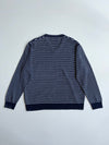 Lacoste Navy Stripe V-Neck Sweater (XL)