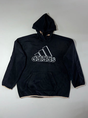 Adidas Fleece Pullover Hoodie – Black (2XL)