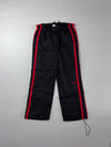 Vintage Puma Black & Red Side Stripe Track Pants (W:33) (L:41)