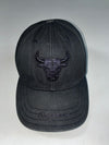 NBA Chicago Bulls Tonal Black Embroidered Logo Cap (Adjustable)