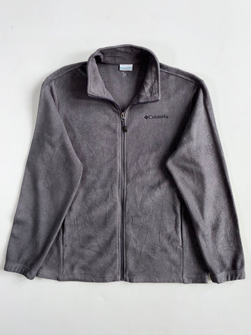 Columbia Charcoal Grey Full Zip Fleece Jacket (XL)