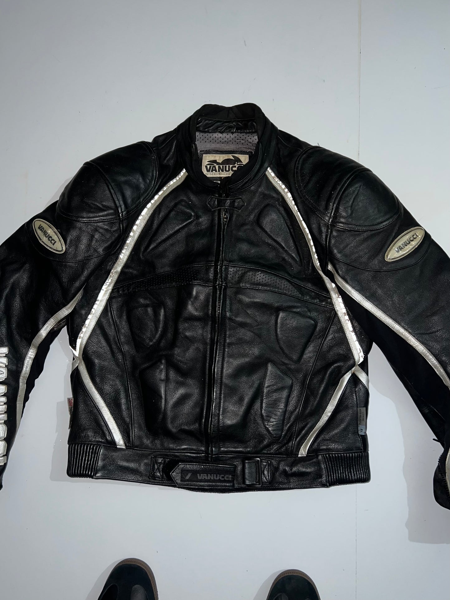Z Original Leather Racing Jacket (RARE FIND) (Padding) (S/M)