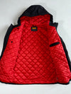 Brooklyn Industries Hooded Parka with Red Quilted Lining – Charcoal (M)