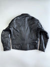 SHOO Armored Full-Grain Leather Motorcycle Jacket (Paded)(M/L)