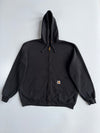 Carhartt Black Zip-Up Hoodie (2XL)