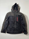 Vintage Komine Black Hooded Mesh Riding Jacket  Padded (M)