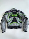 IXS Motorcycle Fashion | Aggressive Colorblock | Leather Moto Jacket (Paded)(M)