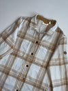 Fjällräven Plaid Flannel Overshirt – Cream/Beige (S)
