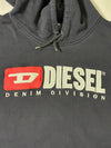 Diesel | Black Denim Division Embroidered Logo Hoodie (3XL)