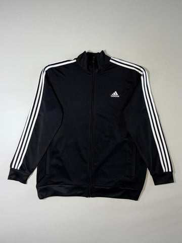 Adidas Classic Black 3-Stripes Track Jacket (XL)