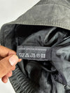 Distressed Grey Leather Utility Vest (XL)