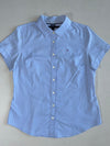 Tommy Hilfiger Light Blue Oxford Short Sleeve Shirt – Classic Fit be Women’s (M)
