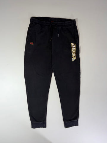 Evisu Heritage Gold Embroidered Logo Joggers – Black (W:35) (L:41)