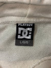 Playboy x DC Shoes Half-Zip Bunny Logo Hoodie Cream/Off-White (XL)