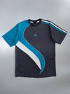 Adidas | Vintage Swirl Tee | Grey/Teal (M)