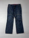 Richa Biker Panel Washed Blue Denim Jeans Knee Paded (W:36) (L:41)