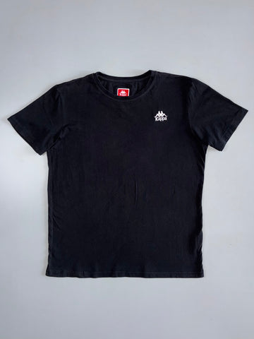 Kappa Black T-Shirt | Chest Logo (L)
