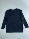 Nike Oversized Swoosh Graphic Black Long-Sleeve T-Shirt(M)