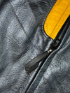 Can-Am Spyder Black, White & Yellow Leather Riding Jacket  (M)