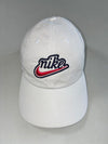 Nike Heritage86 Script Swoosh Logo Cap – White/Navy/Red (Adjustable)