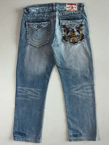 True Religion “Billy” Embroidered Jeans (W:38|L:42)