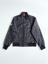 Vintage Puma Quilted Racing Bomber Jacket – Black Y2K (S)