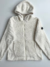Kappa Ivory Sherpa Fleece Zip-Up Hoodie | Size (S)