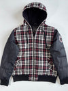 Big Train Osaka Plaid Hooded Jacket with Puffer Sleeves (Xl)