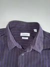 Calvin Klein | Vintage Black Purple Pinstripe Slim Fit Shirt (Xl)