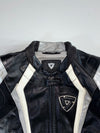 REV’IT! Black & Silver Genuine Leather Armoured Racing Jacket Padded (M)