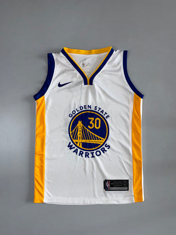 Nike NBA Golden State Warriors Stephen Curry #30 Dri-Fit Jersey White (S)
