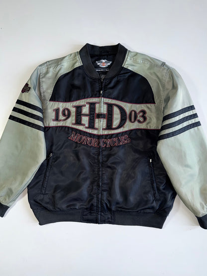!        Vintage Harley-Davidson 1903 Legendary Motorcycles Bomber Jacket (XL/2XL)