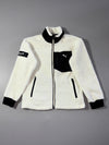 Puma White & Black Sherpa Fleece Zip-Up Jacket with Chest Pocket (S)