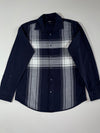 NET Men | Slim Fit Plaid Shirt Navy | (S)